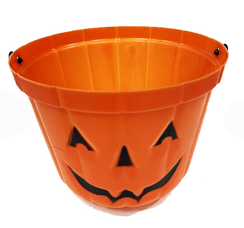 Turuncu Renk Balkabağı Kova 19x15 cm