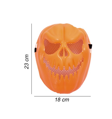 Turuncu Renk Cadılar Bayramı Balkabağı Maskesi