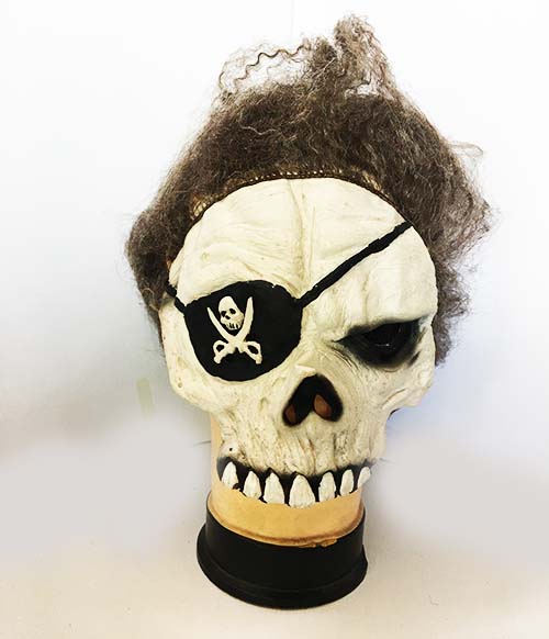 Uzun Saçlı Korsan Göz Maskeli Lateks Korsan Et Maske 