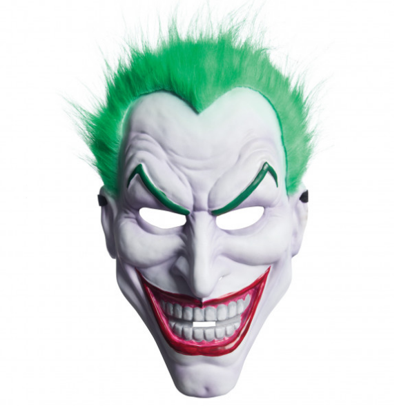 Yeşil Saçlı Plastik Killer Joker Maskesi 31x22 cm