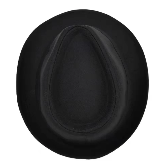 Yetişkin Boy Siyah Renk Şeritli Michael Jackson Fötr Şapka 