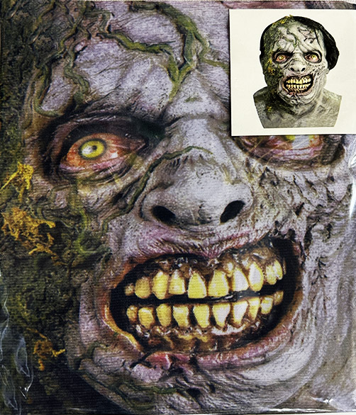 Yüze Yapışan Kafaya Tam Geçmeli Streç Korkunç Zombie Maske Bez Maske Model 16
