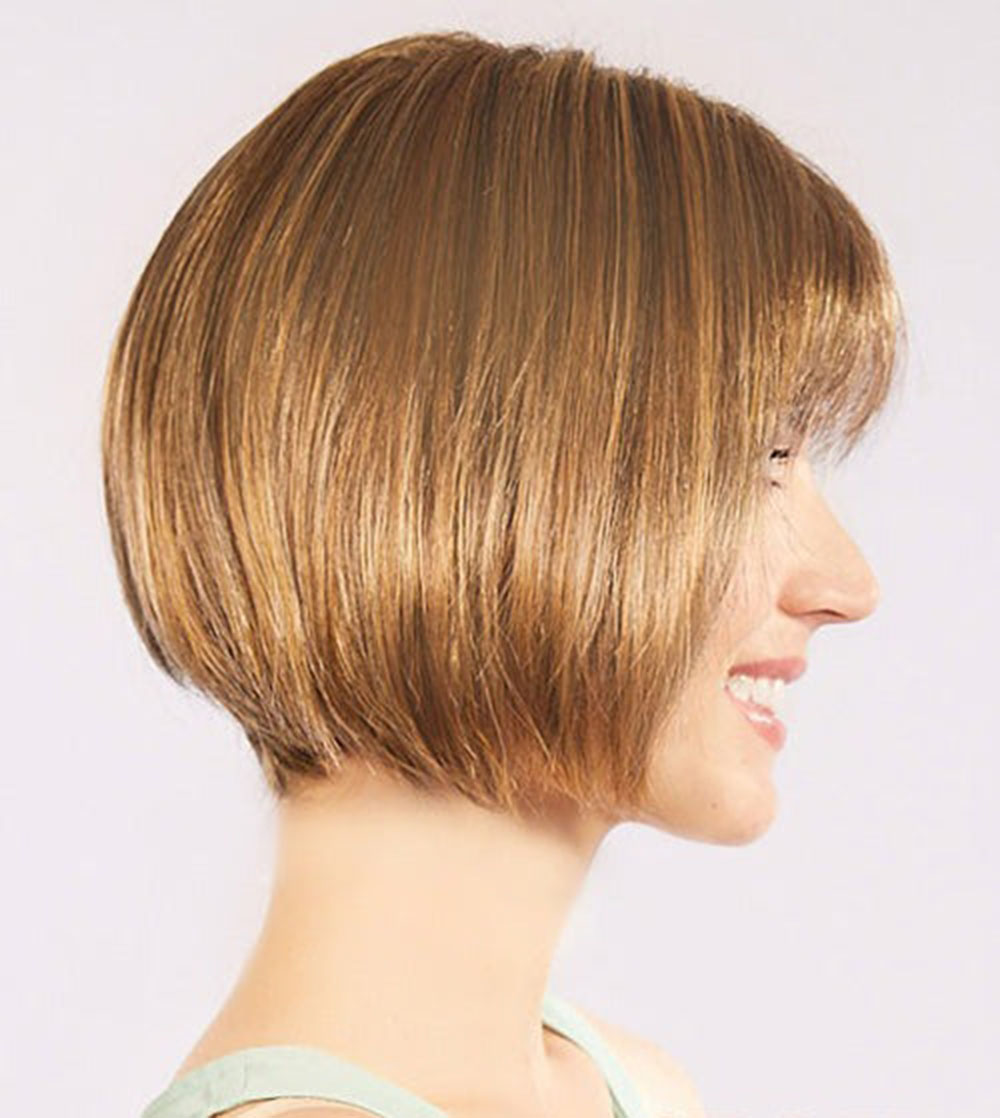 Açık Kahverengi Küt Parti Peruk Küt Saç 