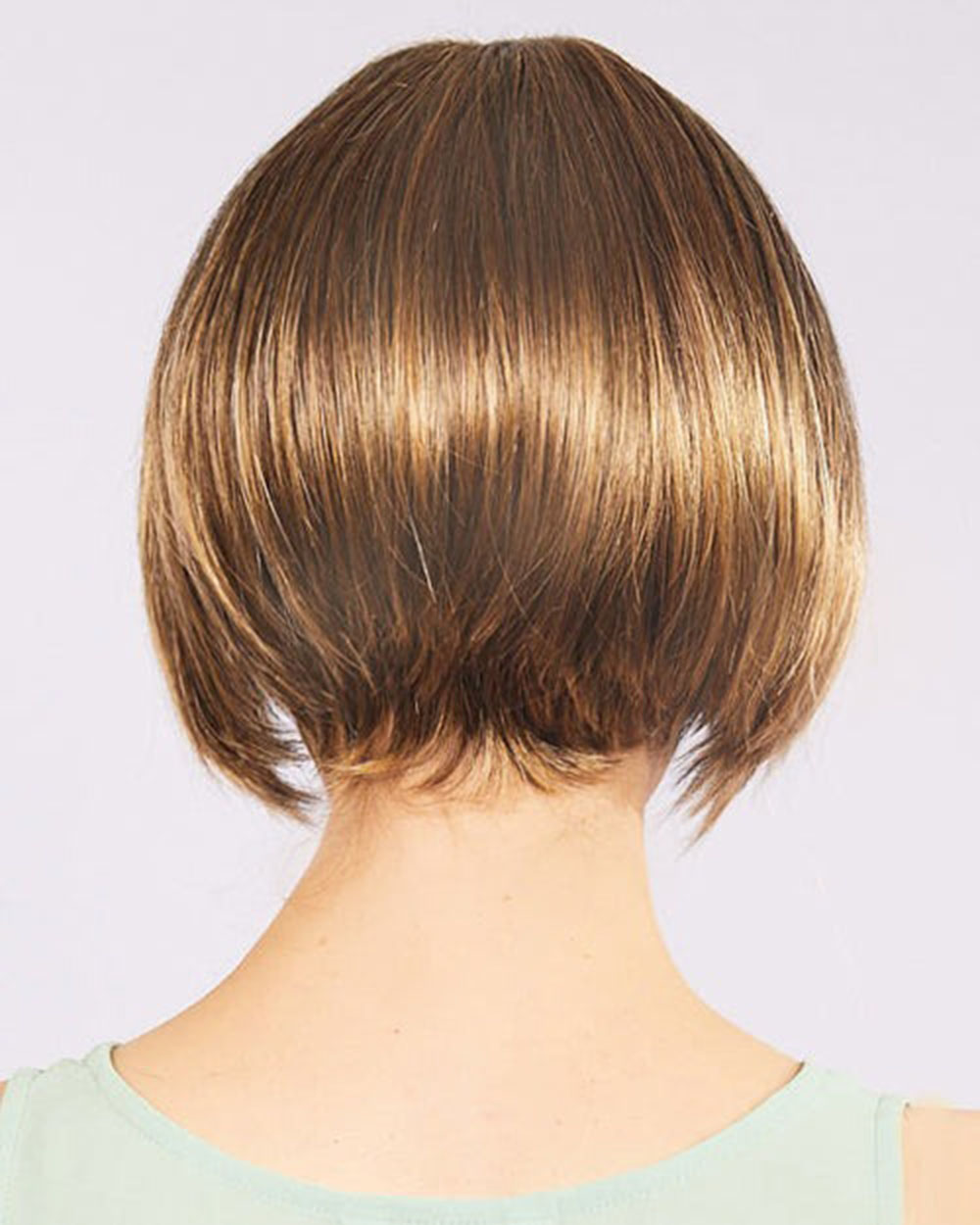 Açık Kahverengi Küt Parti Peruk Küt Saç 