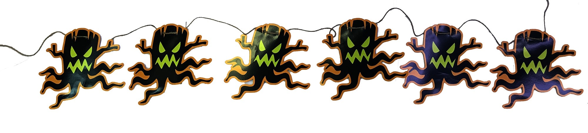 Ağaç Kütüğü Şekilli Halloween Flama Afiş Banner 2 Metre