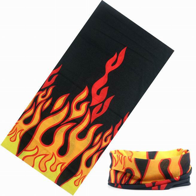 Alev Desenli Saç Bandı Bandana Baf Maske