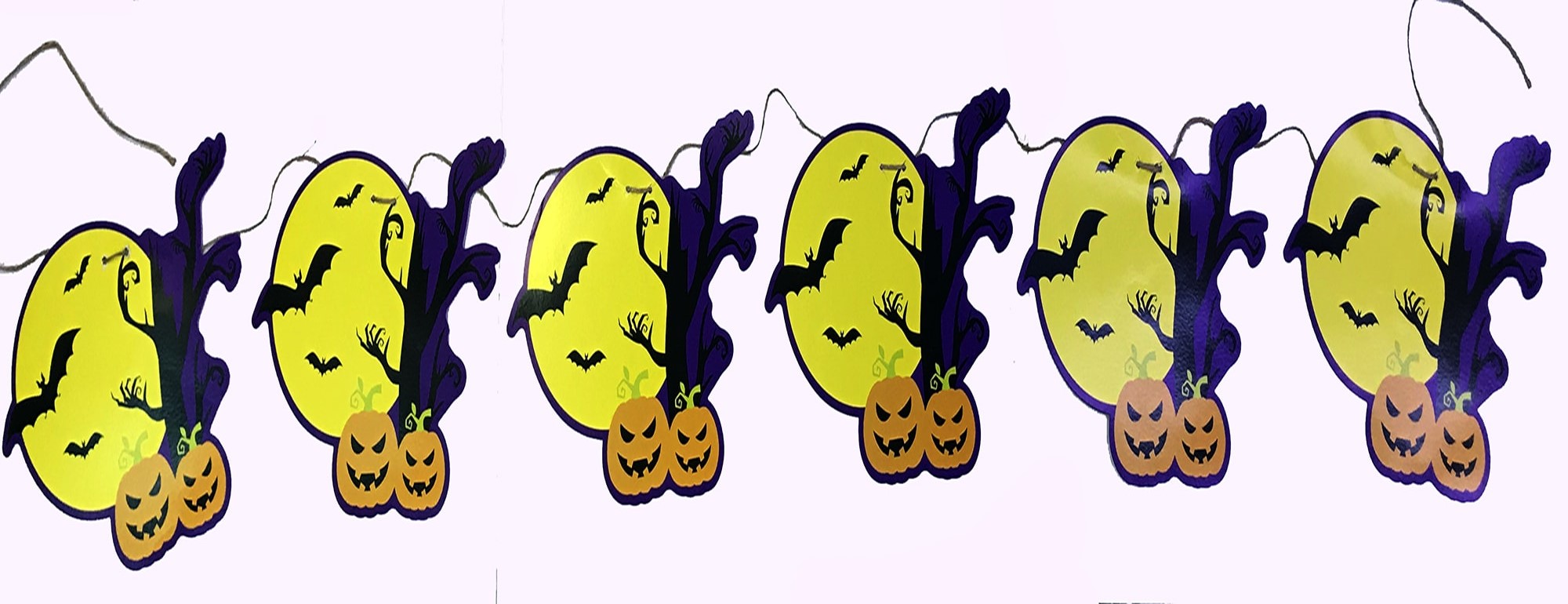 Balkabağı Şekilli Asmalı Halloween Flama Banner Afiş 2 Metre