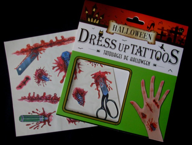 Cadılar Bayramı Halloween Dövme Tattoos 12li Karışık Model
