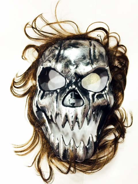 Cadılar Bayramı Kurukafa Maskesi Kahverengi