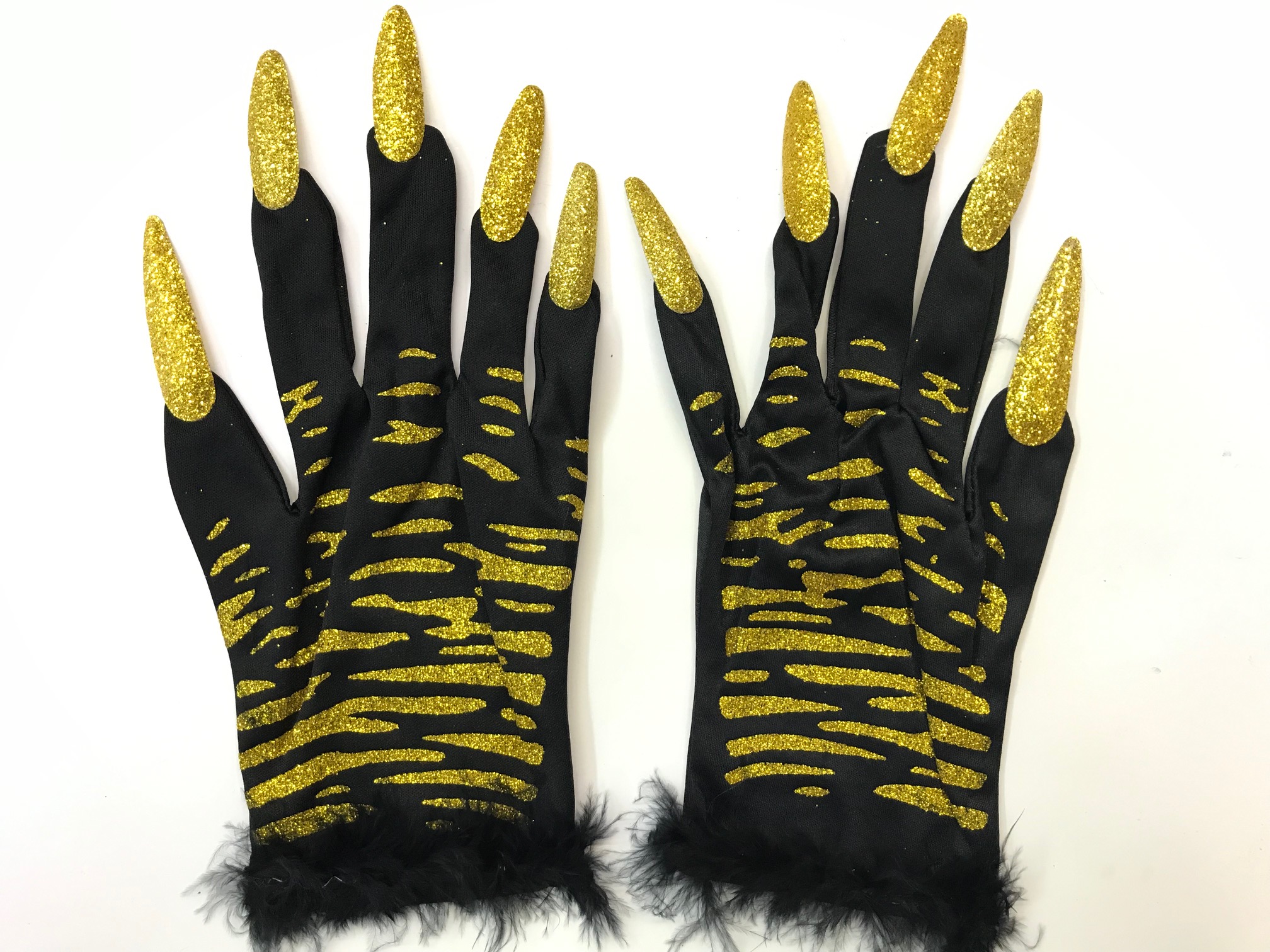 Cadılar Bayramı Tırnaklı Eldiven 3 Renk 3 Adet