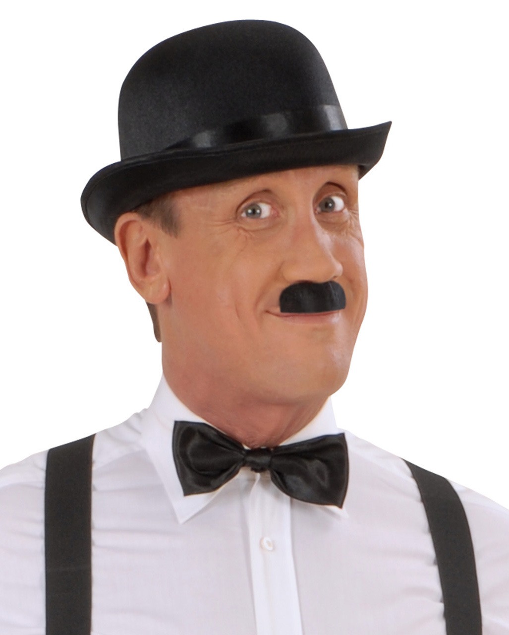 Charlie Chaplin Stil Yetişkin Şapkası – Siyah Melon Parti Şapkası