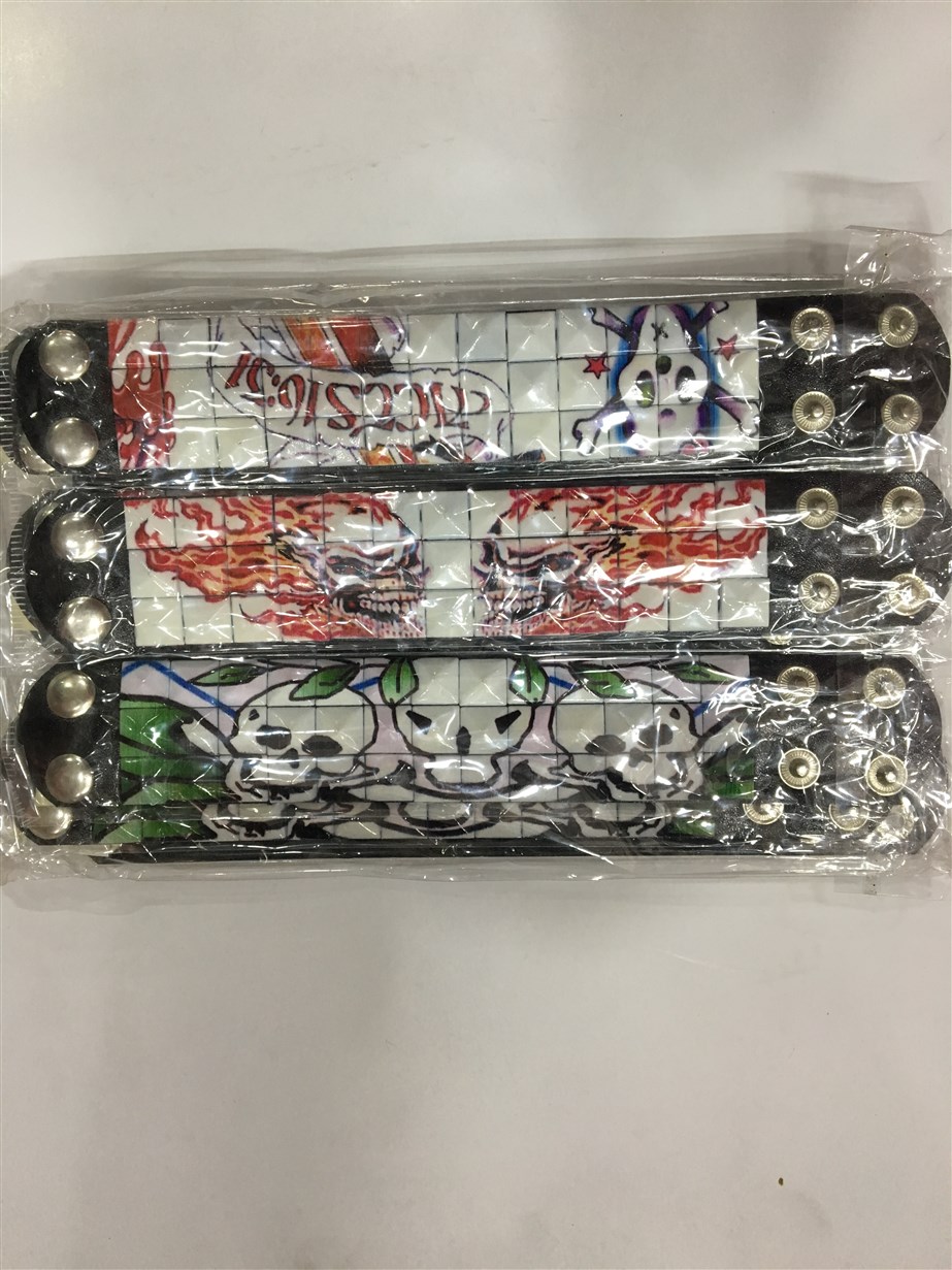 Deri Bileklik bayan-erkek uyumlu karışık renk 1.adet