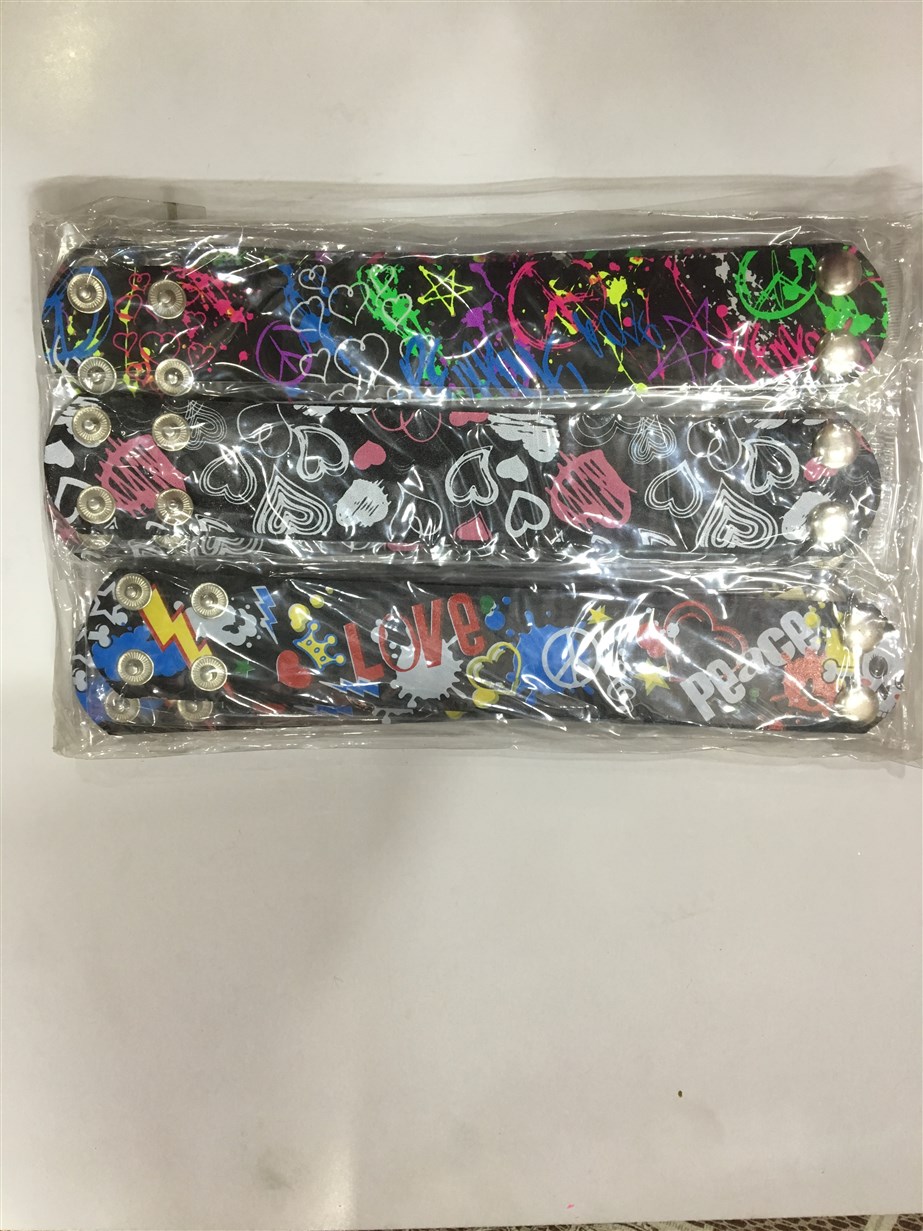 Deri Bileklik bayan-erkek uyumlu karışık renk 1.adet