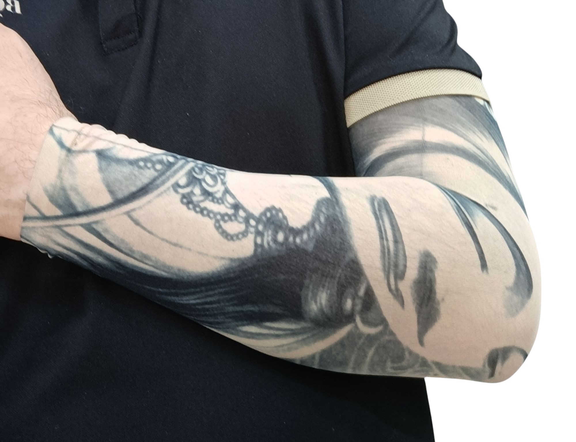 Giyilebilir Kol Dövmesi Çorap Dövme 3D Baskılı Kol Bacak Dövme 2 Adet Model 30