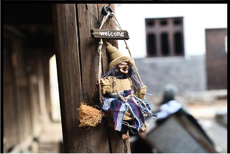 Halloween Dekoratif Cadı Welcome Cadı Kapı Süsü 19x18x5 cm