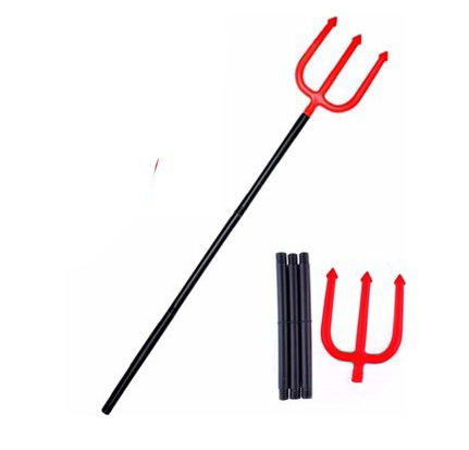 Kırmızı Renk Plastik Şeytan Çatalı 16x108 cm