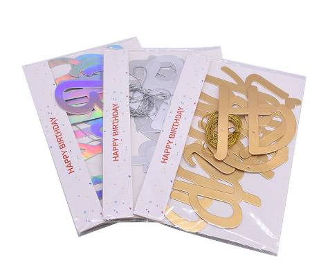 Happy Birthday Flama Süs Bayrak 1 Adet Fuşya Renk