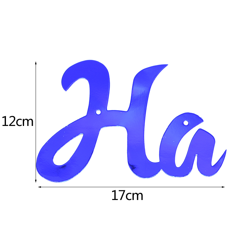 Happy Birthday Parlak Banner Flama Mavi Renk