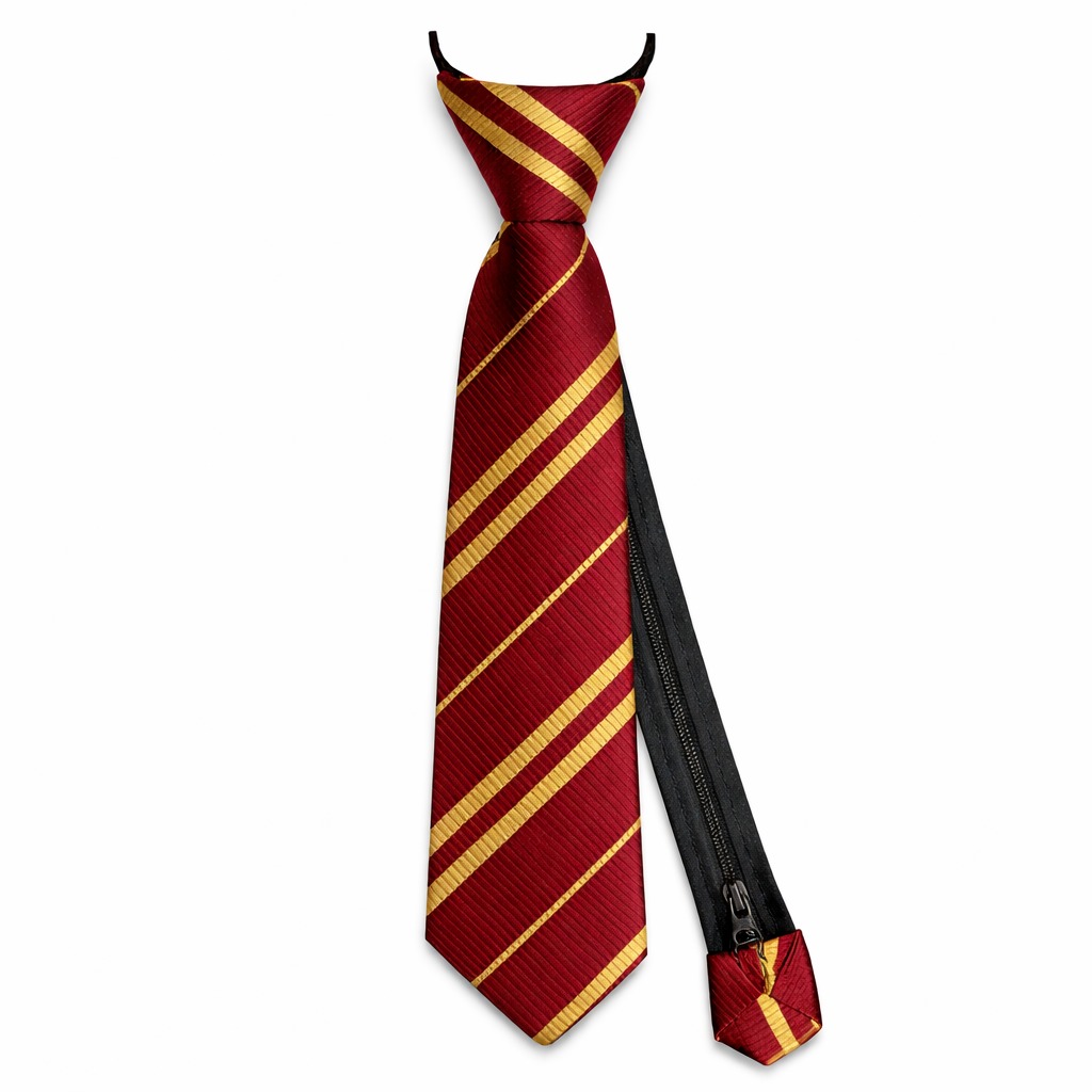 Harry Potter Gryffindor Fermuarlı Ayarlanabilir Kravat 