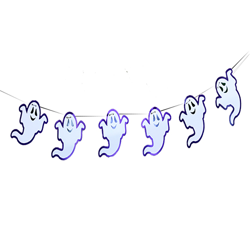 Hayalet Figürlü Halloween Afiş Flama Süsleme 2 Metre