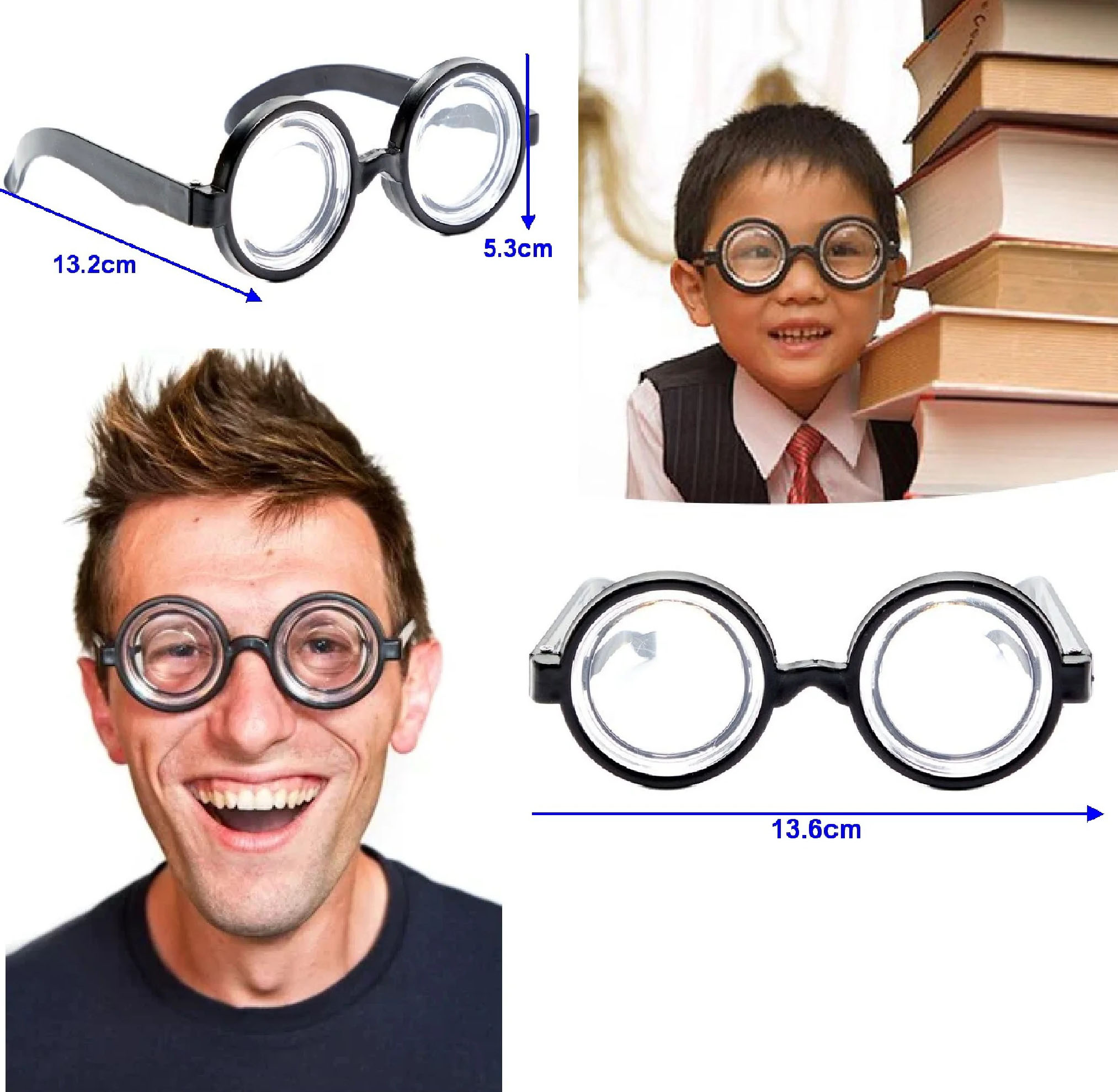 İnek Öğrenci Gözlüğü Şaka Gözlüğü 