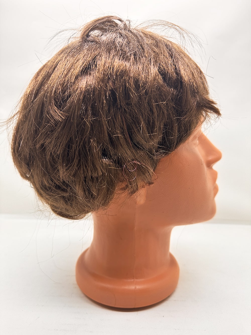 Kahve Renk Kısa Kesim İçi Astarlı Erkek Peruğu 