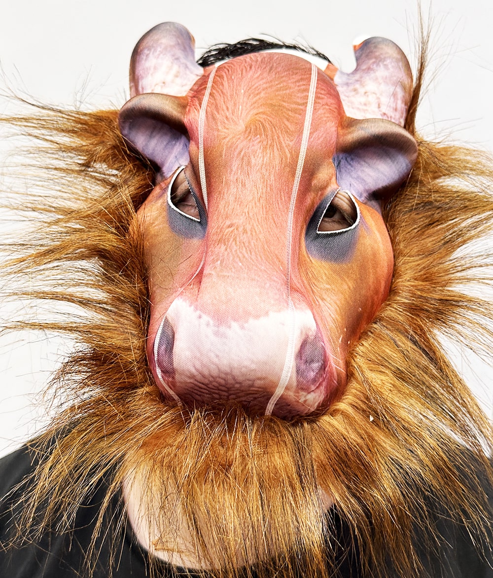 Kahverengi Saçlı Boğa Maskesi Mega Peluş 14 No