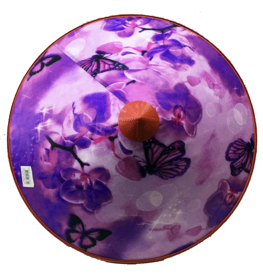 Kelebekli Saten Kaplama Mor Vietnam Şapkası 