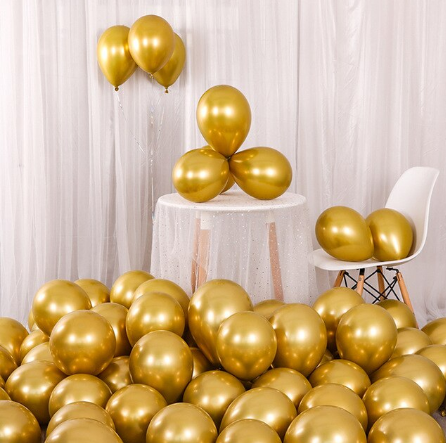 Krom Balon Gold Renk 50 Adet