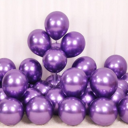 Krom Balon Mor Renk 50 Adet