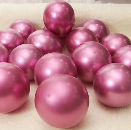 Krom Balon Pembe Renk 50 Adet