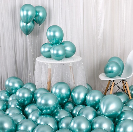 Krom Balon Yeşil Renk 50 Adet