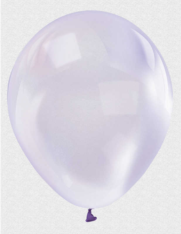 Mor Renk Ekstra Şeffaf Lateks Balon 100 Adet