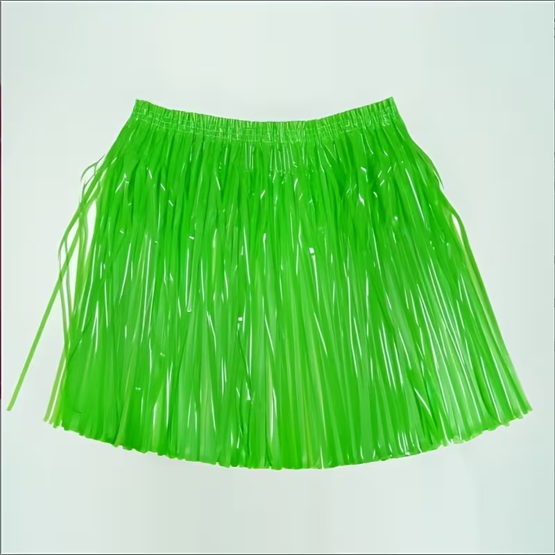 Neon Yeşil Hawaii Parti Eteği 40 cm