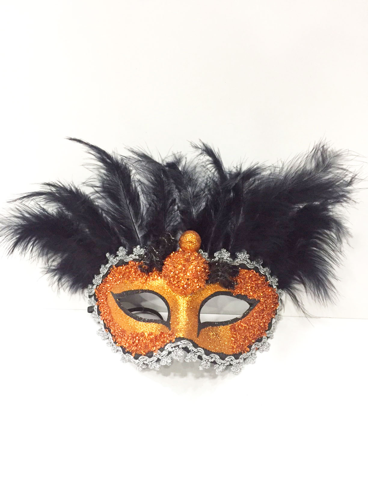 Örümcek Temalı Parti Maskesi Turuncu