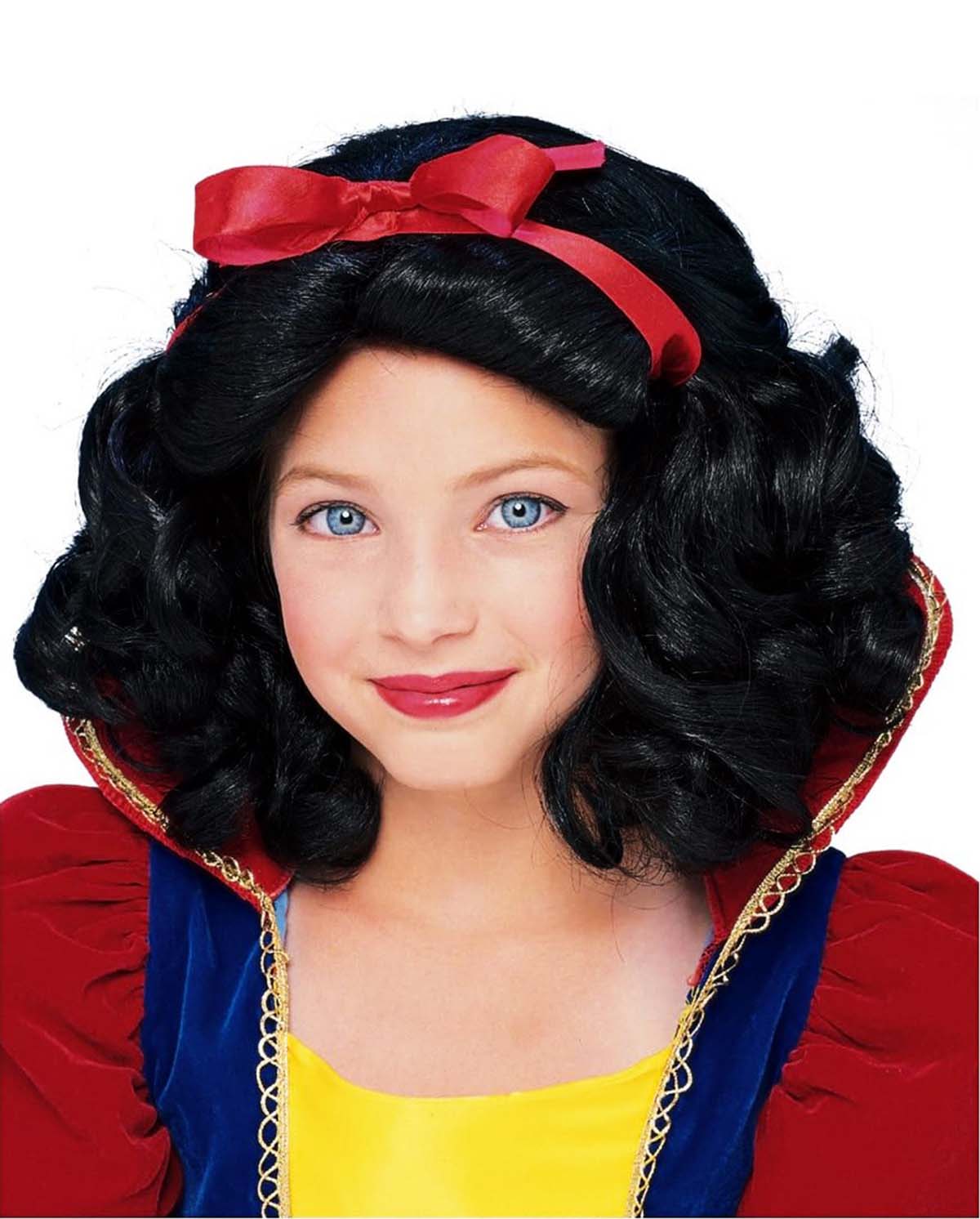 Pamuk Prenses Peruğu Kırmızı Fiyonklu 