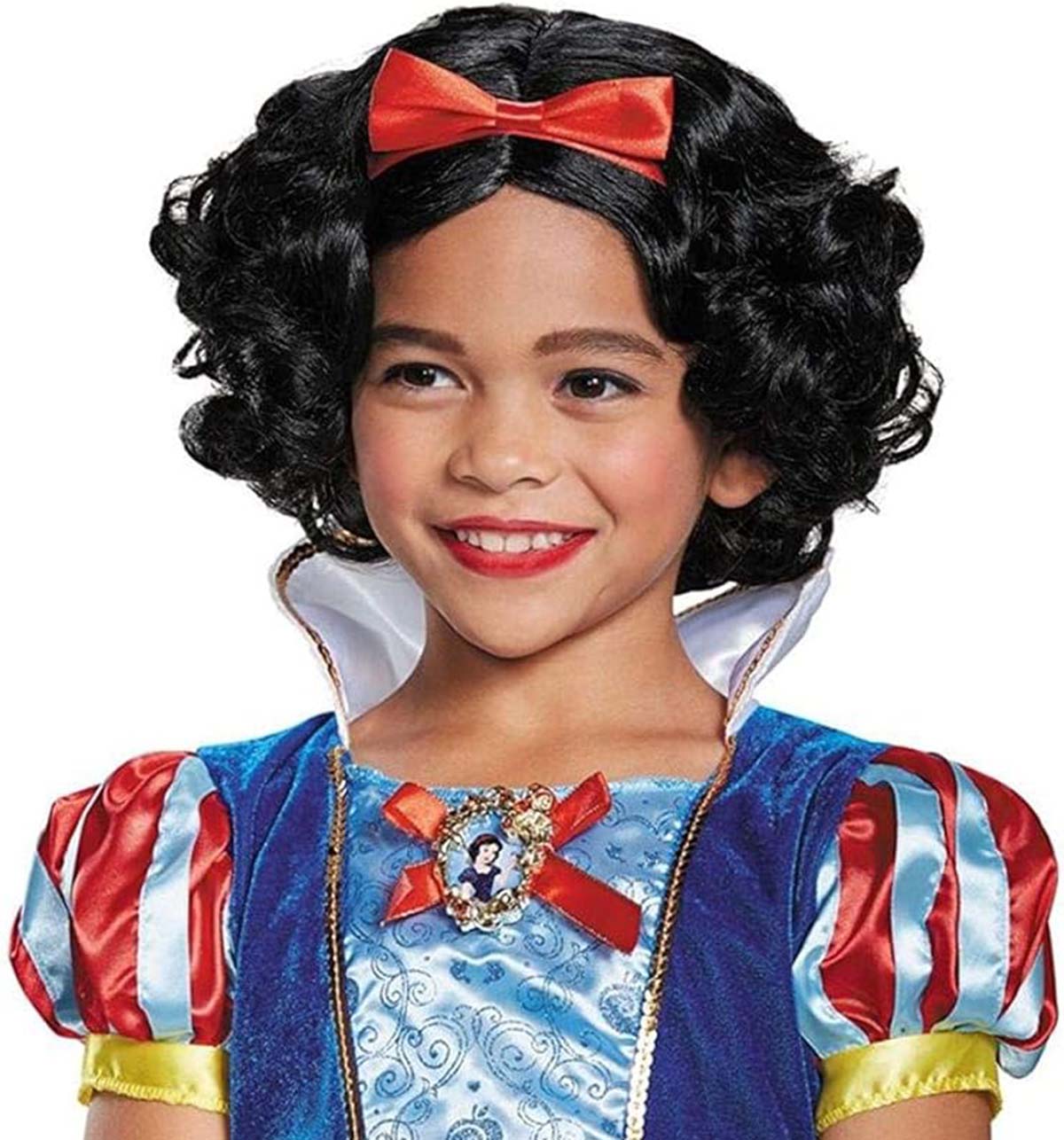 Pamuk Prenses Peruğu Kırmızı Fiyonklu 