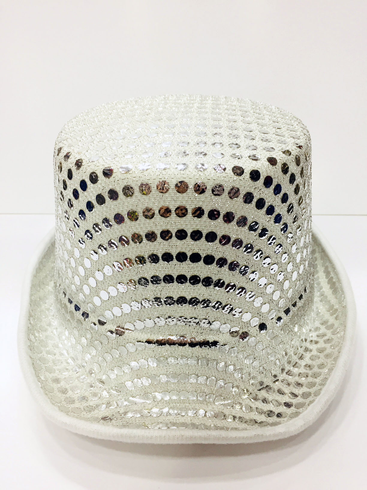 Pullu Melon Parti Şapkası Beyaz