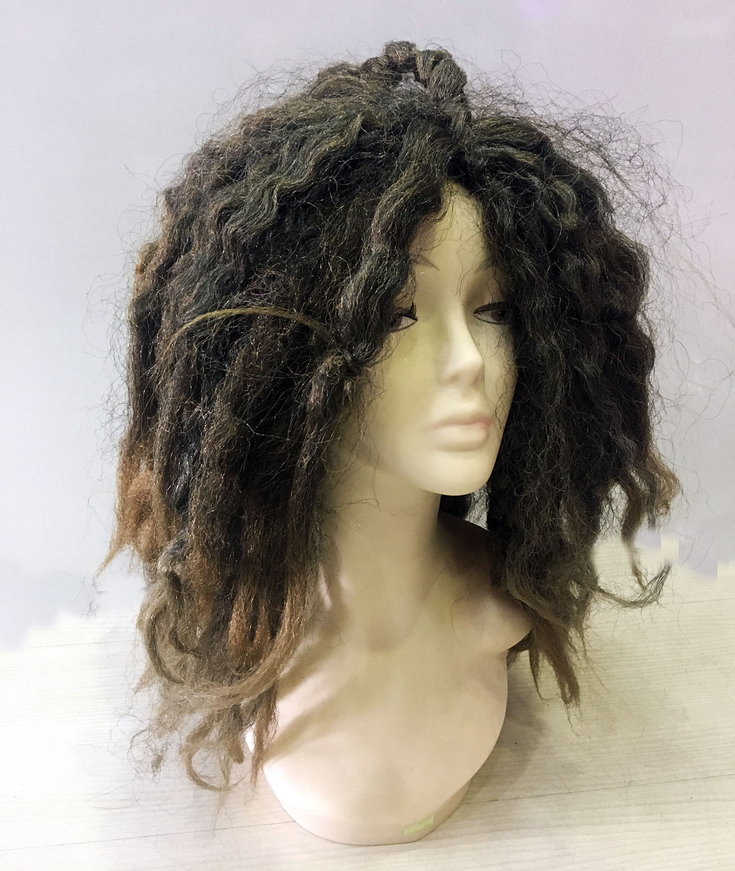 Kahve Renk Joe Dreadlocks Astarlı Kabarık Bob Marley Reggae Rasta Peruk 1 Adet