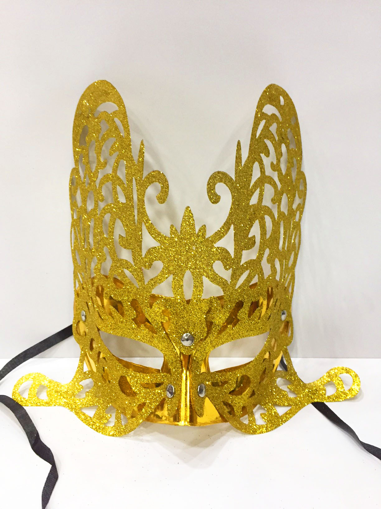 Renkli Yılbaşı Parti Maskesi Karışık Renk 12 Adet