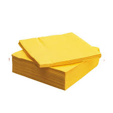 Sarı Renk Çift Katlı Kağıt Peçete 20 Adet