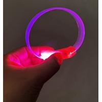 3 Modlu Pilli LED Işıklı Esnek Parti Bilekliği Pembe