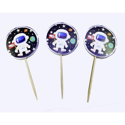 Astronot Temalı Uzaylı Parti Kürdan Süsü 20 Adet