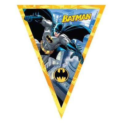 Batman Temalı Üçgen Bayrak Flama Süsleme 3.2 Metre