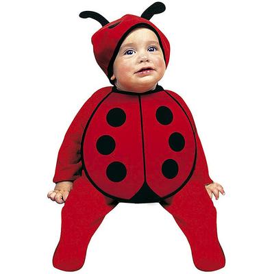 Bebek Boy Uğur Böceği Kostüm Şapkası ve Önlük Seti