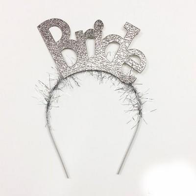 Bekarlığa Veda Partisi Bride Taç Gümüş Renk