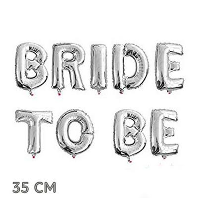 Bekarlığa Veda Partisi Bride To Be Folyo Balon Gümüş Renk 35 cm