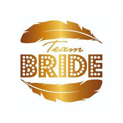 Bekarlığa Veda Partisi Team Bride Dövmesi Altın Renk 