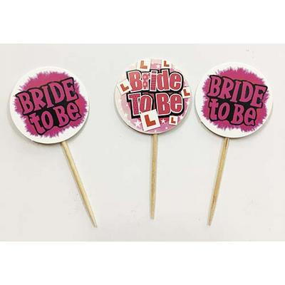 Bride To Be Yazılı Parti Kürdan Süsü 20 Adet