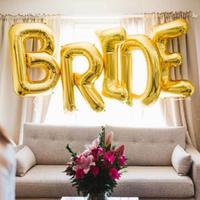 Bride Yazılı Bekarlığa Veda Partisi Folyo Balonu Altın Renk 100 cm